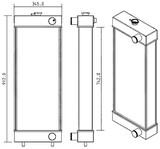 Radiator for the Komatsu WA320-5 / WA320 Wheel Loader