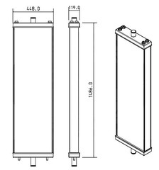 Radiator for the Komatsu PC800LC-8 Excavator