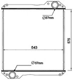 Radiator for the JCB 540 Loadall