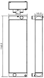 Radiator for the JCB 416 Wheel Loader